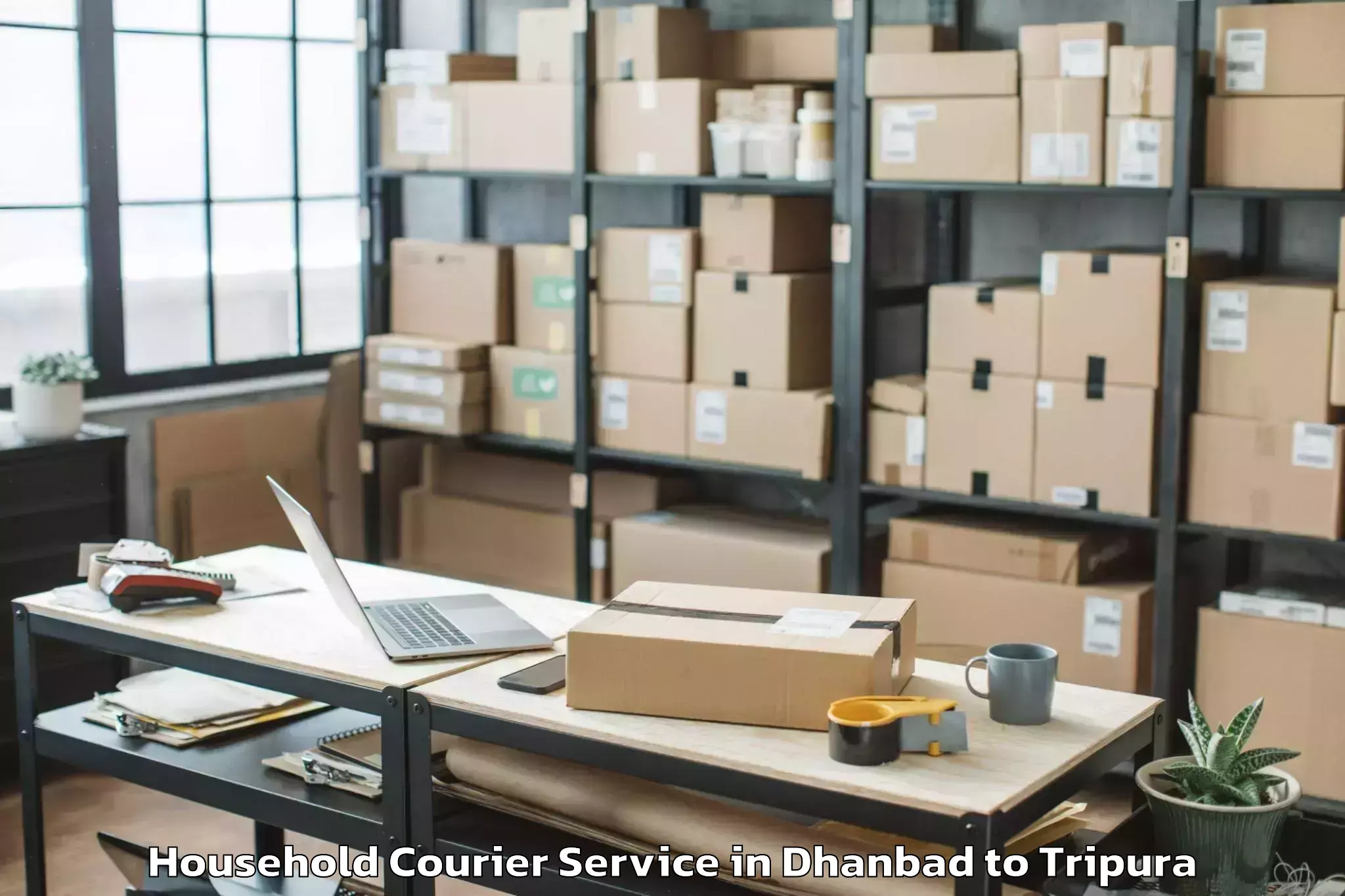 Efficient Dhanbad to Hrishyamukh Household Courier